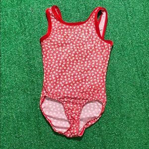 Glittery heart leotard